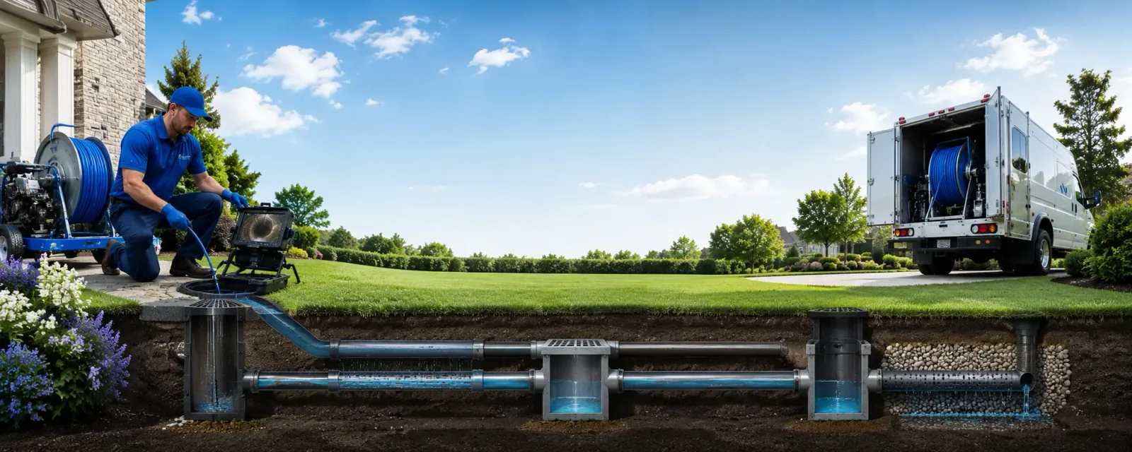 Outdoor drain cleaning information for Hammon, OK